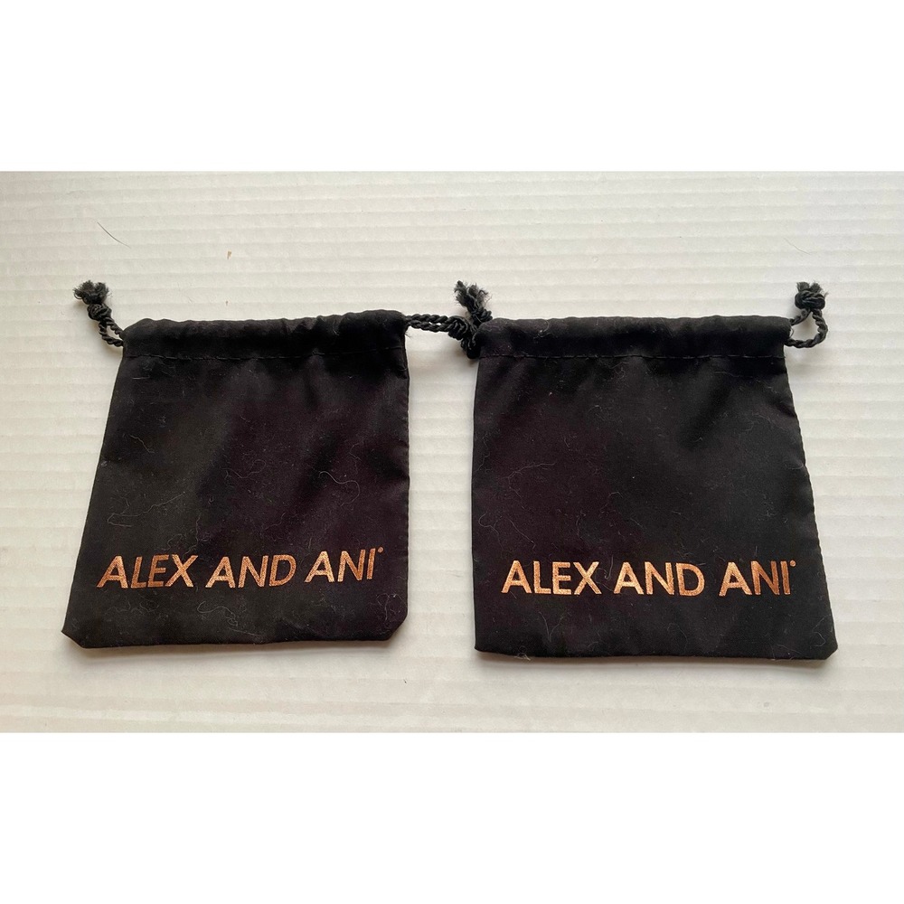 Alex And Ani Jewelry Pouch Set of 2 Like New Necklace Bracelet Gift
